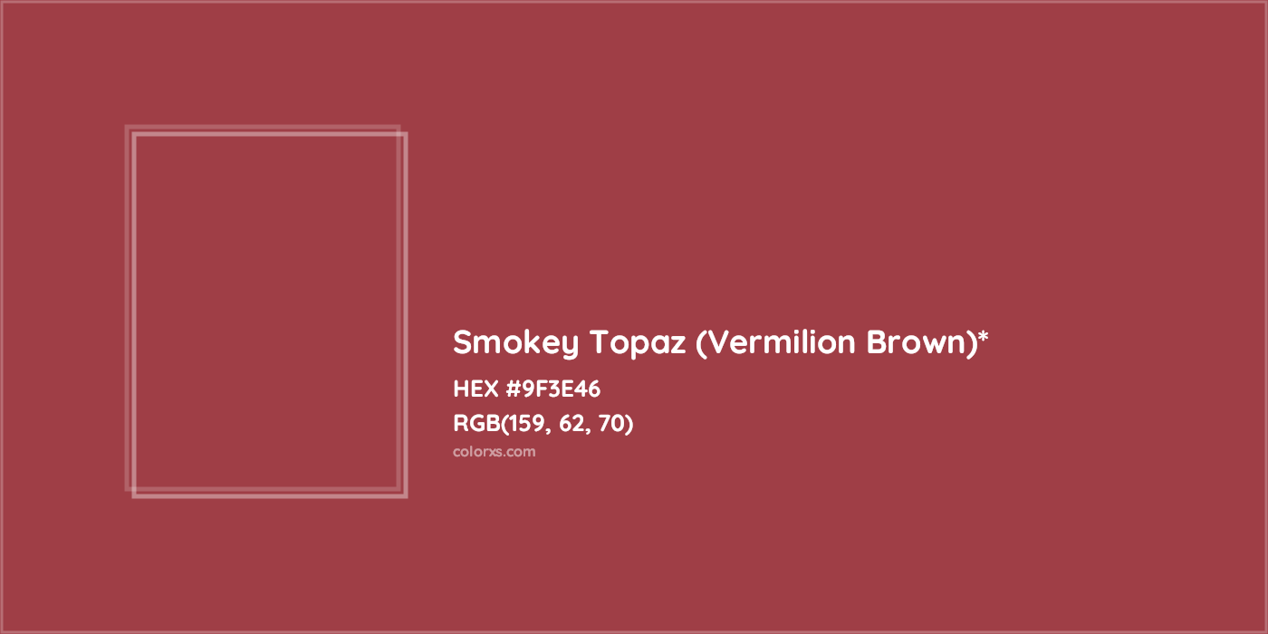 HEX #9F3E46 Color Name, Color Code, Palettes, Similar Paints, Images