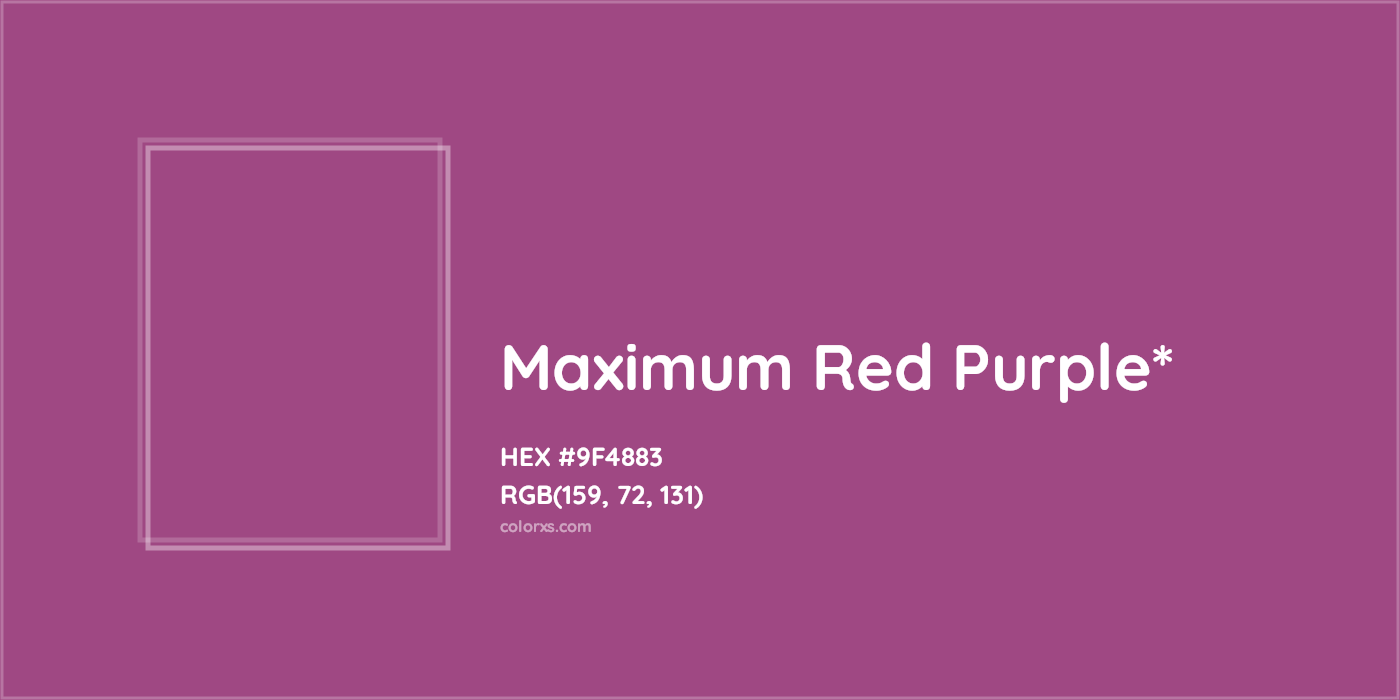 HEX #9F4883 Color Name, Color Code, Palettes, Similar Paints, Images