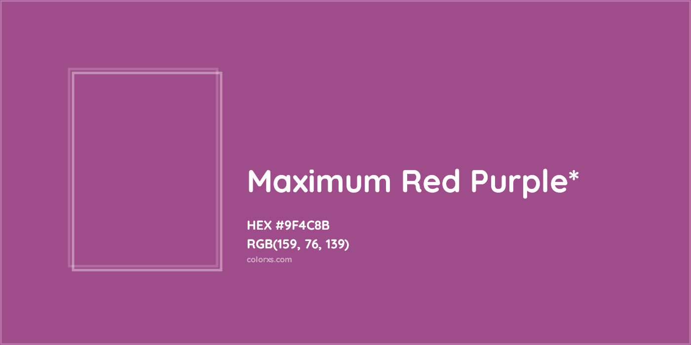 HEX #9F4C8B Color Name, Color Code, Palettes, Similar Paints, Images
