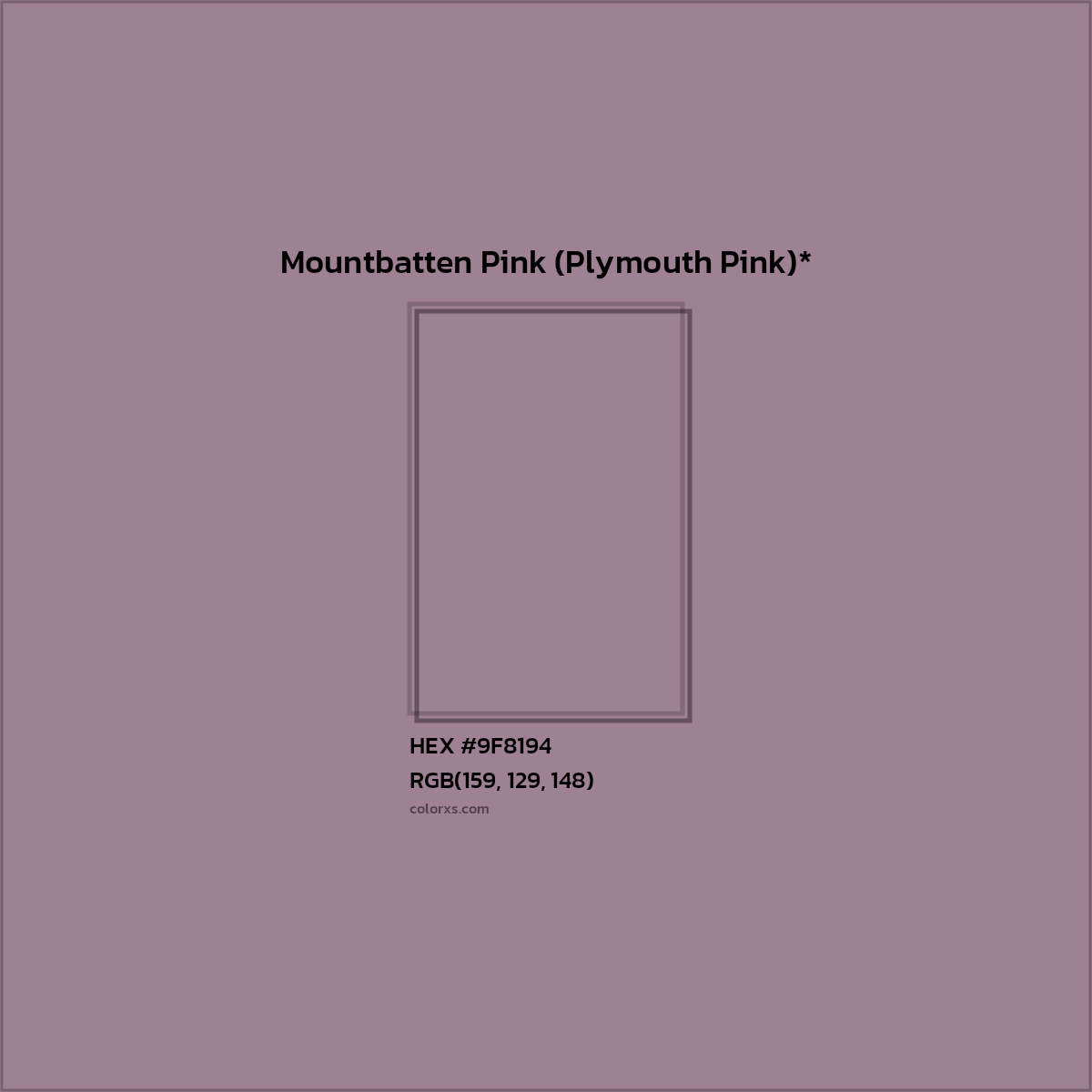 HEX #9F8194 Color Name, Color Code, Palettes, Similar Paints, Images
