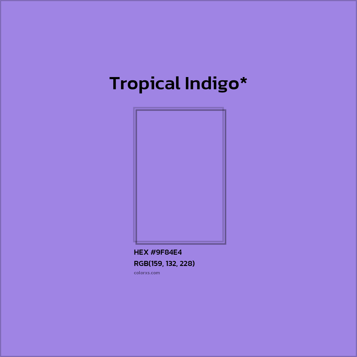 HEX #9F84E4 Color Name, Color Code, Palettes, Similar Paints, Images