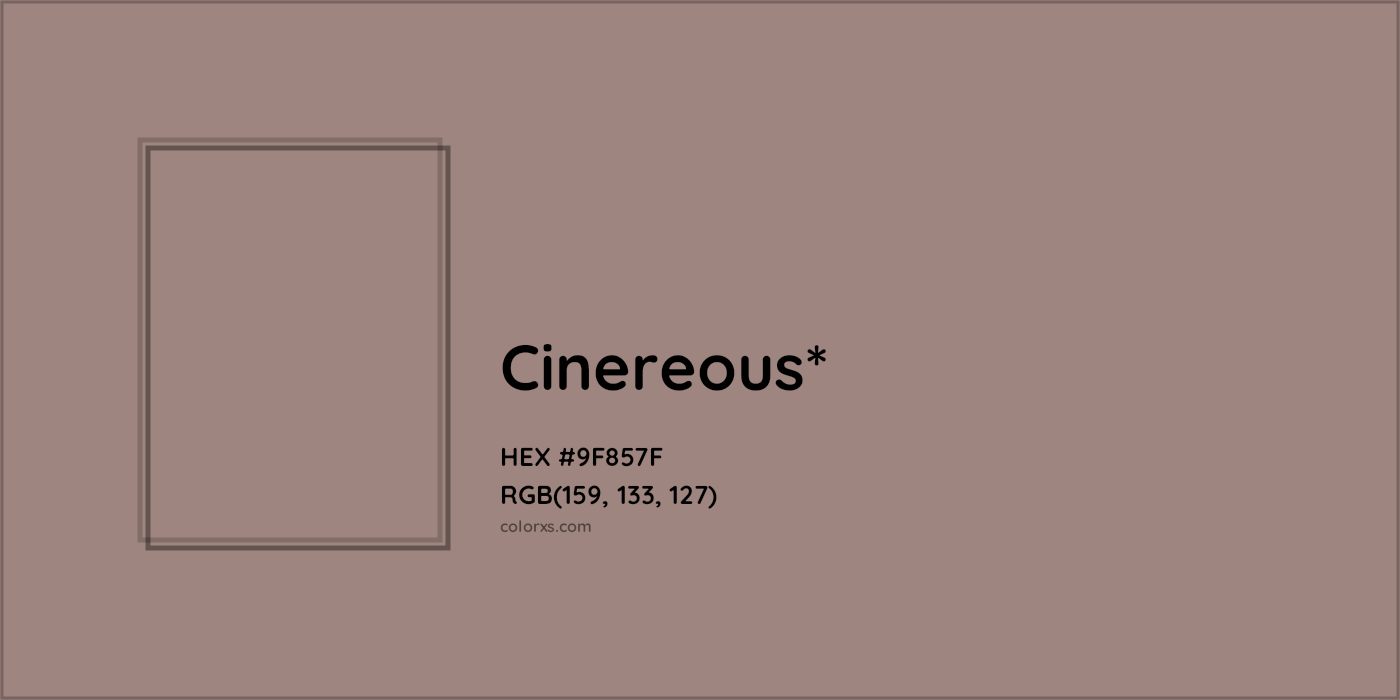 HEX #9F857F Color Name, Color Code, Palettes, Similar Paints, Images