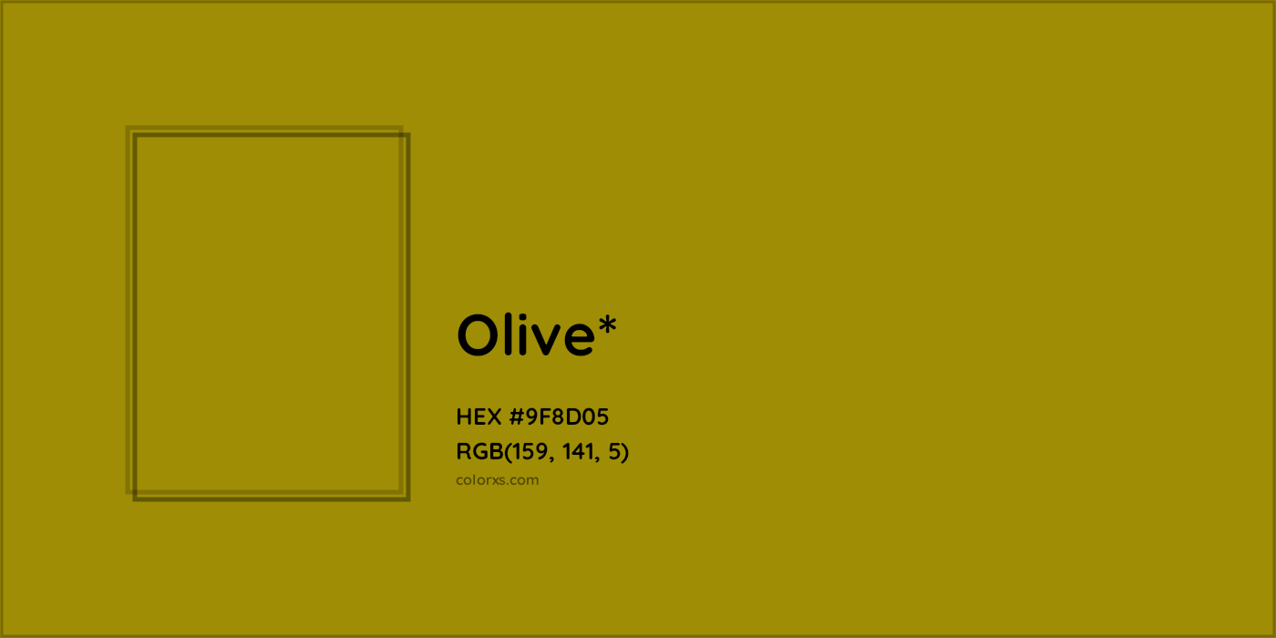 HEX #9F8D05 Color Name, Color Code, Palettes, Similar Paints, Images