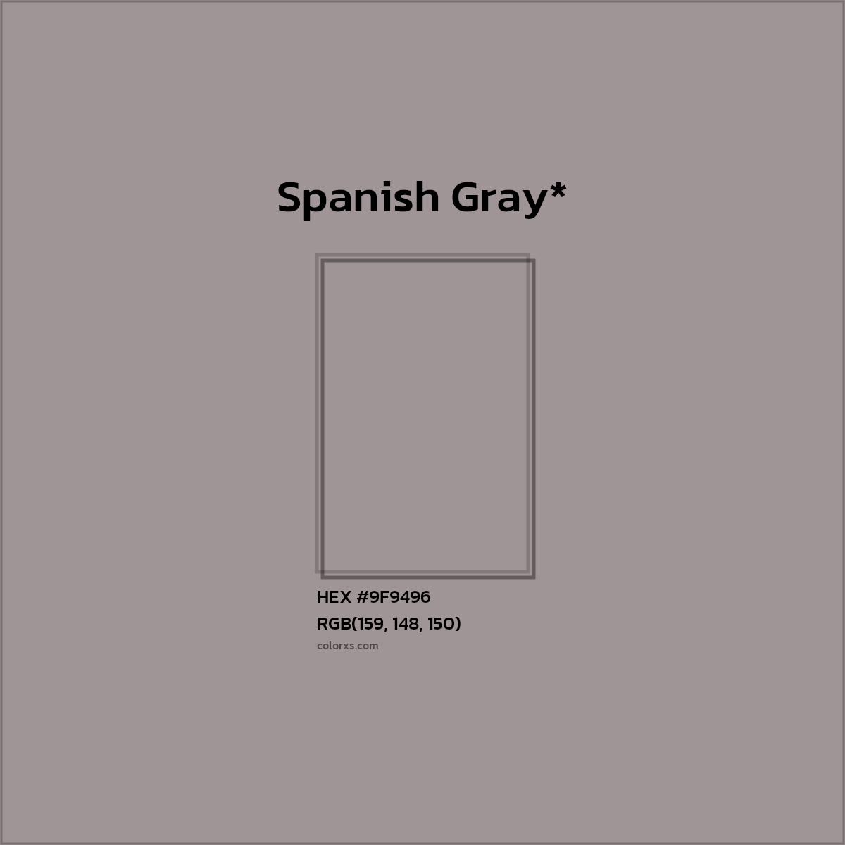 HEX #9F9496 Color Name, Color Code, Palettes, Similar Paints, Images