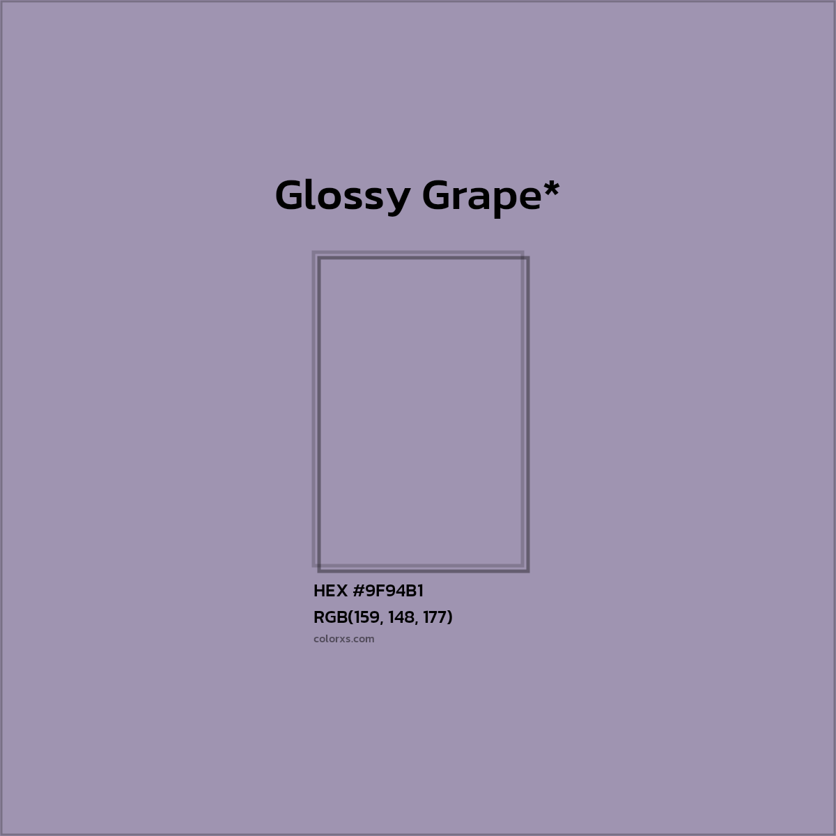 HEX #9F94B1 Color Name, Color Code, Palettes, Similar Paints, Images
