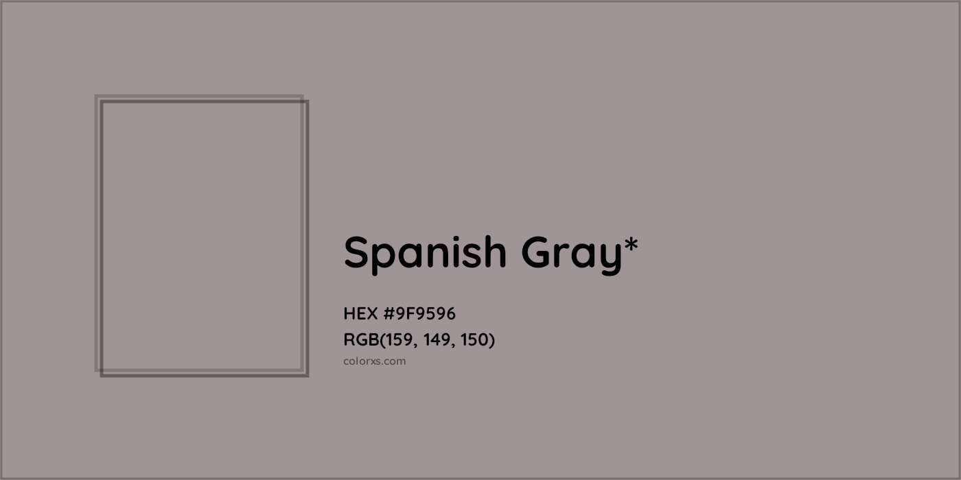 HEX #9F9596 Color Name, Color Code, Palettes, Similar Paints, Images