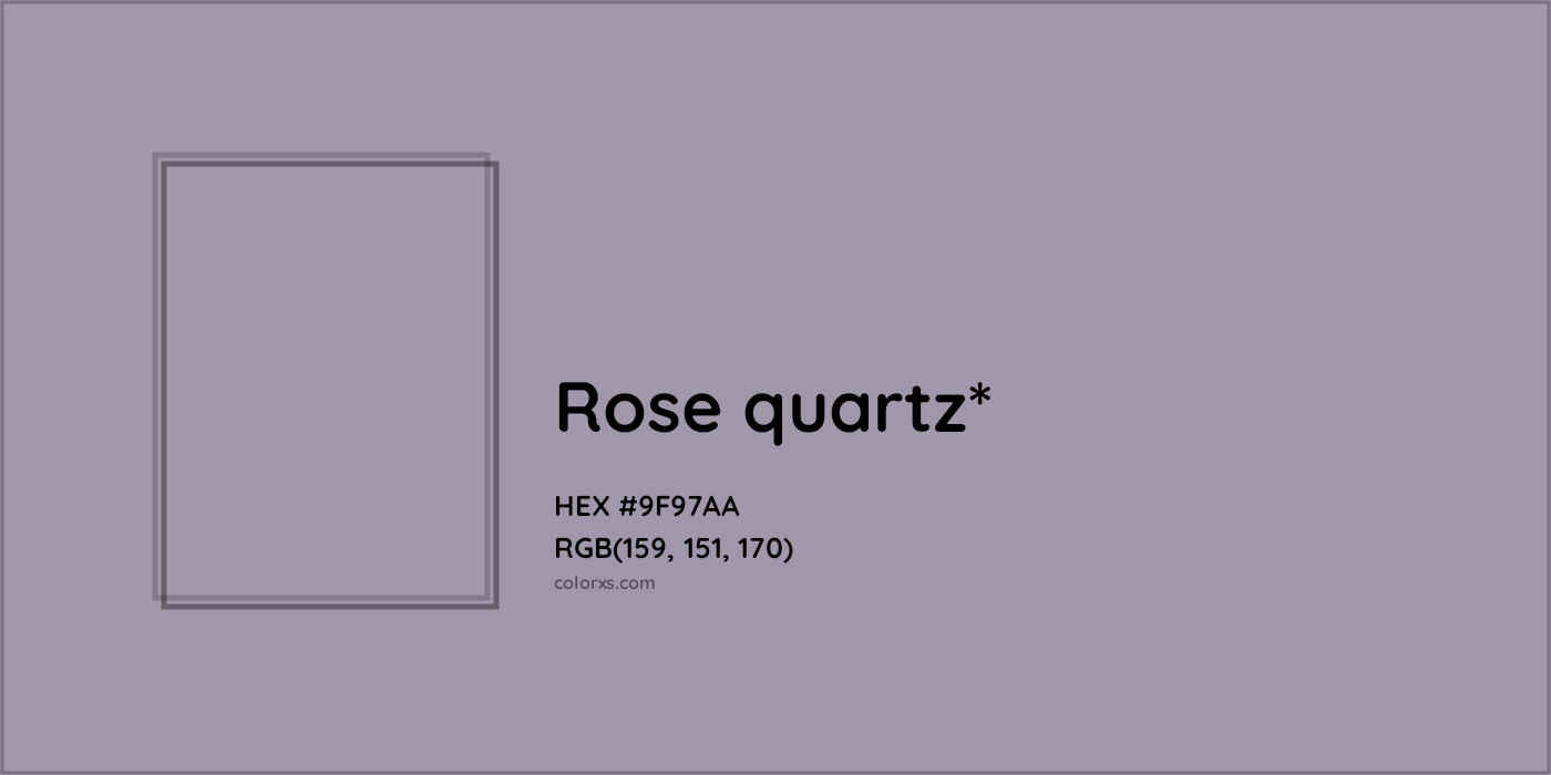 HEX #9F97AA Color Name, Color Code, Palettes, Similar Paints, Images