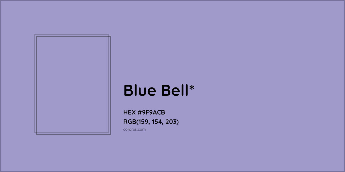 HEX #9F9ACB Color Name, Color Code, Palettes, Similar Paints, Images