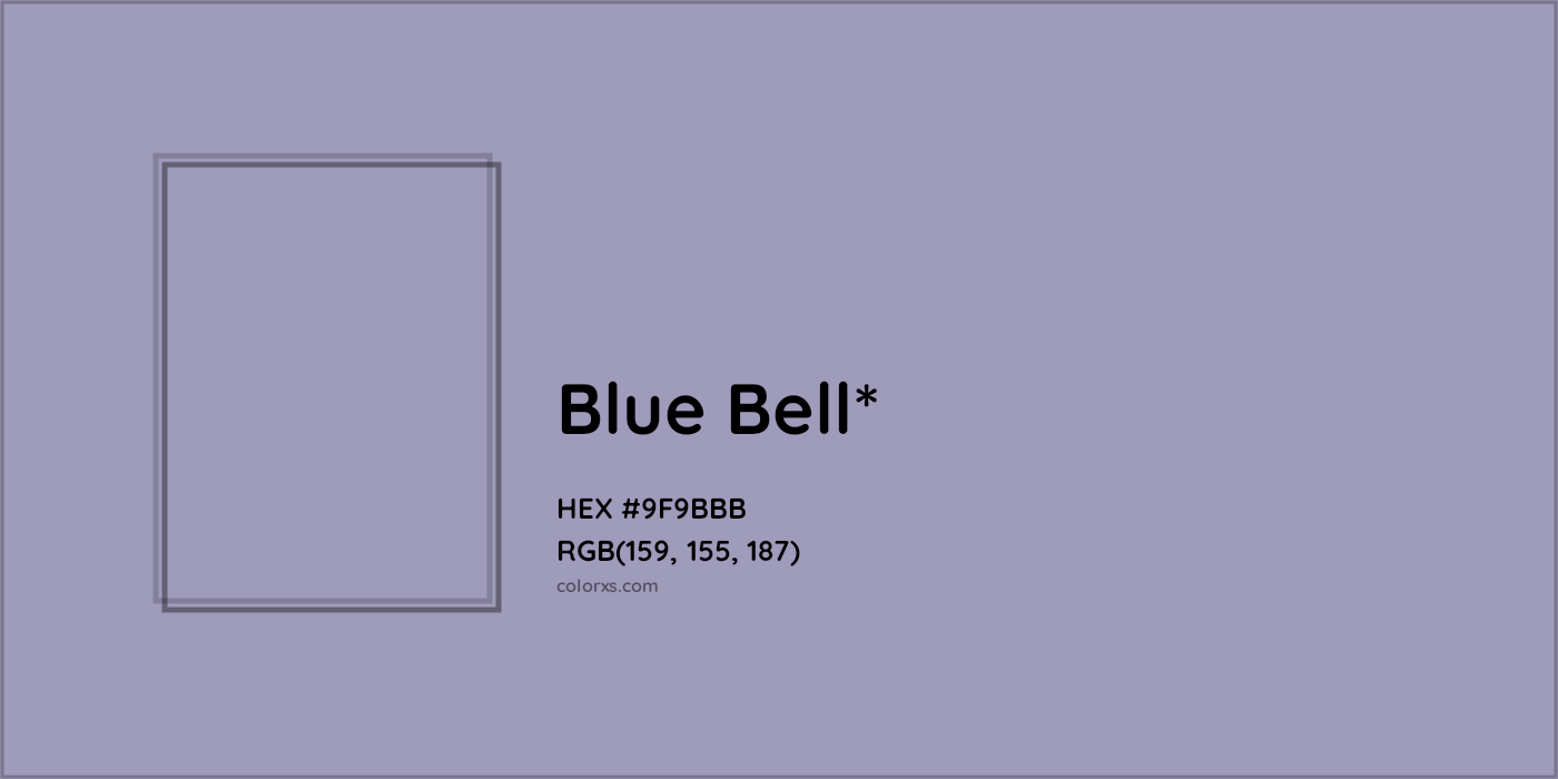 HEX #9F9BBB Color Name, Color Code, Palettes, Similar Paints, Images