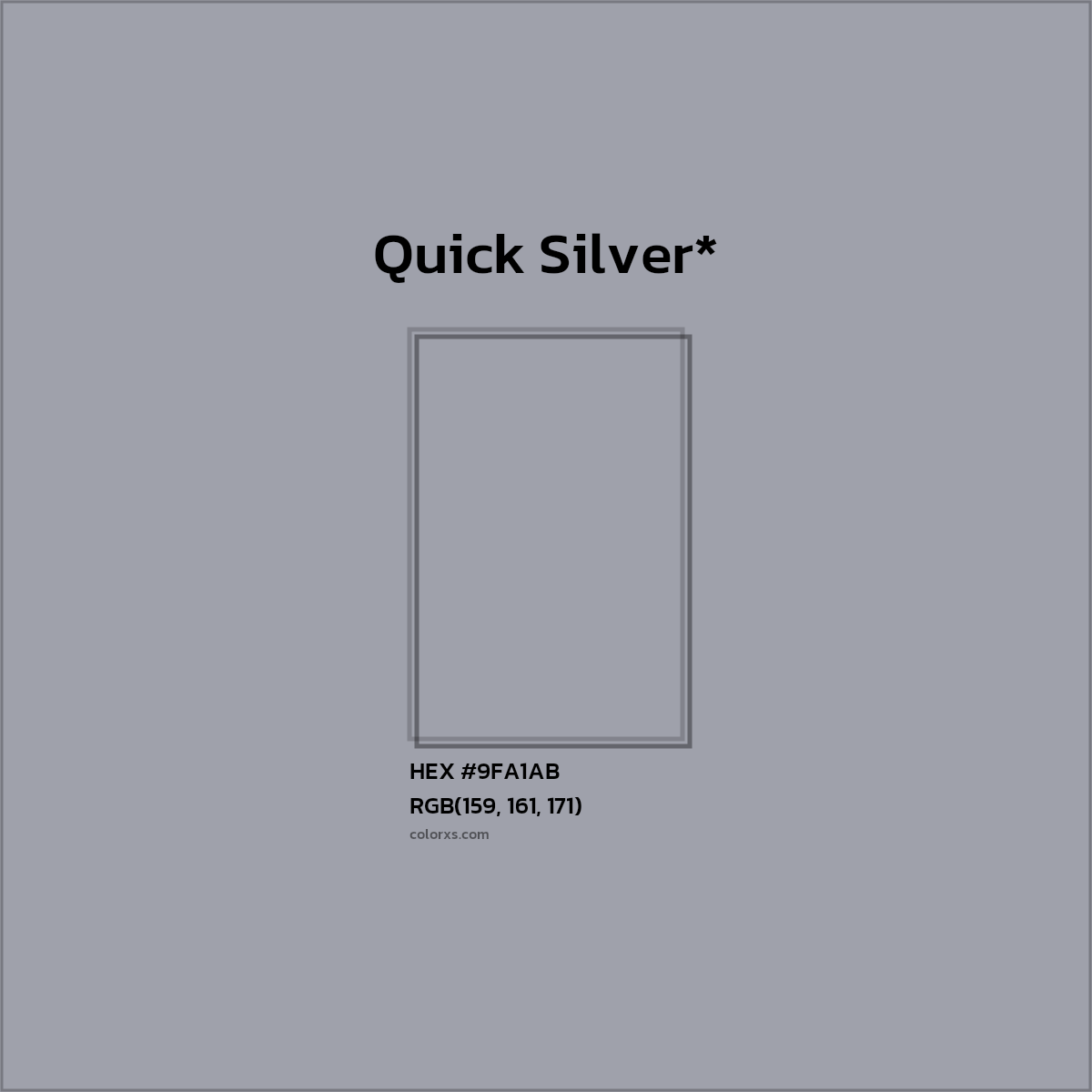 HEX #9FA1AB Color Name, Color Code, Palettes, Similar Paints, Images