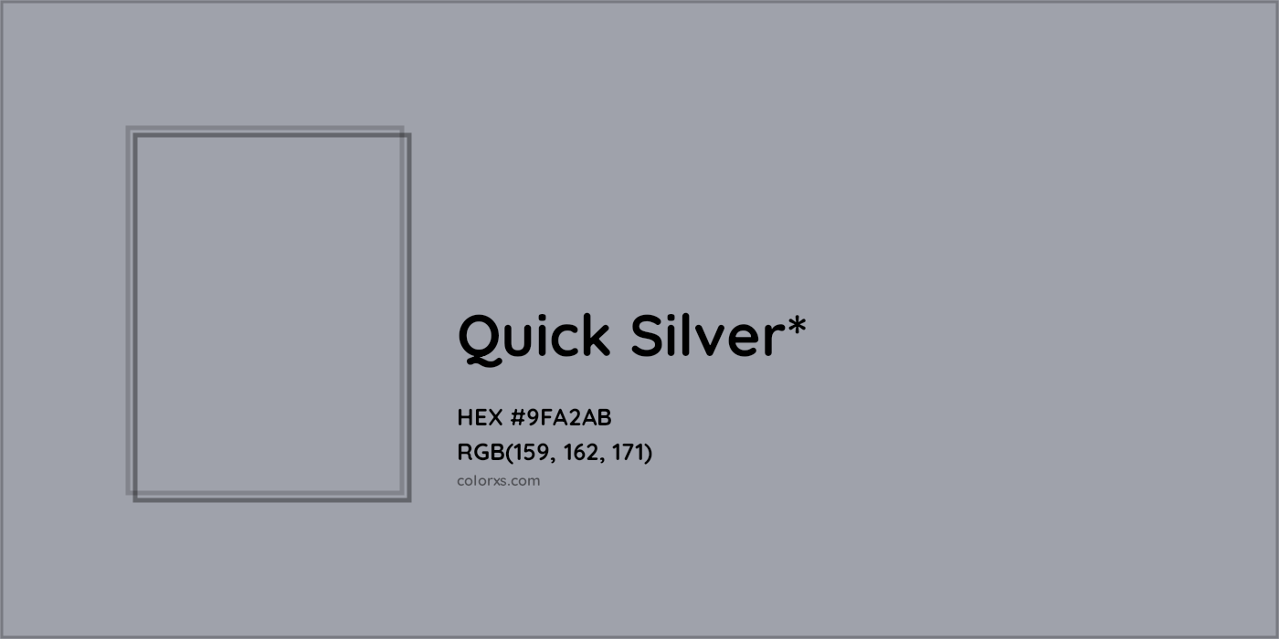 HEX #9FA2AB Color Name, Color Code, Palettes, Similar Paints, Images