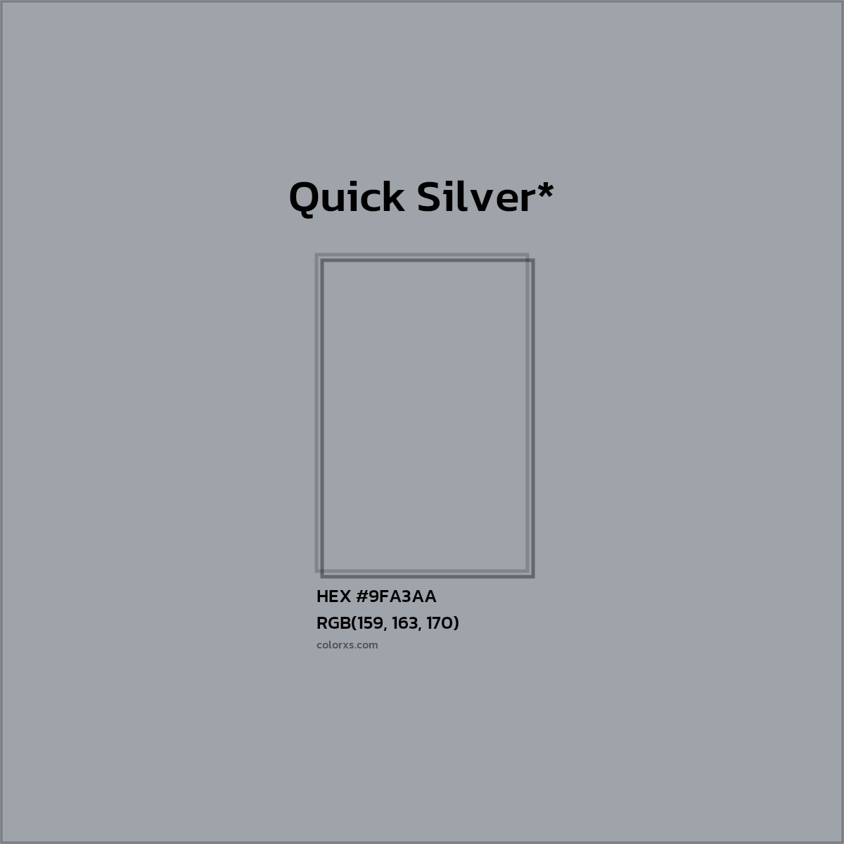HEX #9FA3AA Color Name, Color Code, Palettes, Similar Paints, Images