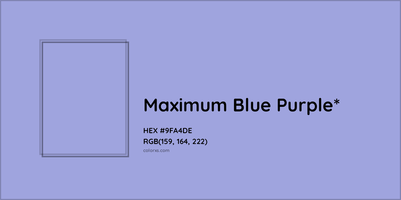 HEX #9FA4DE Color Name, Color Code, Palettes, Similar Paints, Images