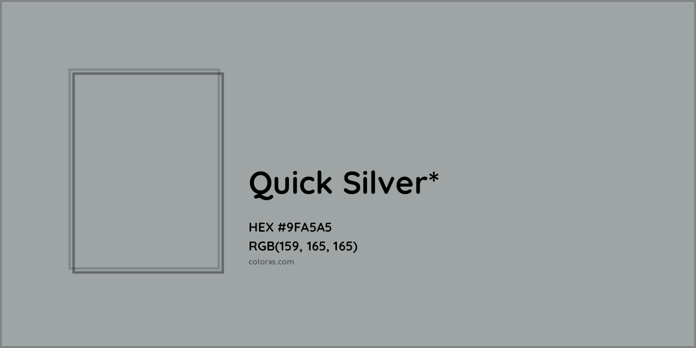 HEX #9FA5A5 Color Name, Color Code, Palettes, Similar Paints, Images