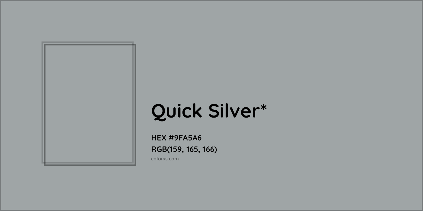 HEX #9FA5A6 Color Name, Color Code, Palettes, Similar Paints, Images