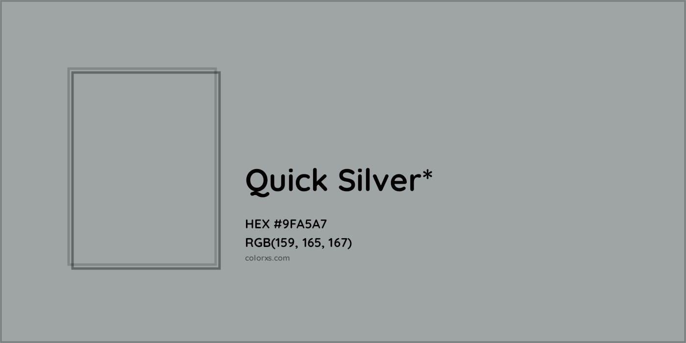 HEX #9FA5A7 Color Name, Color Code, Palettes, Similar Paints, Images