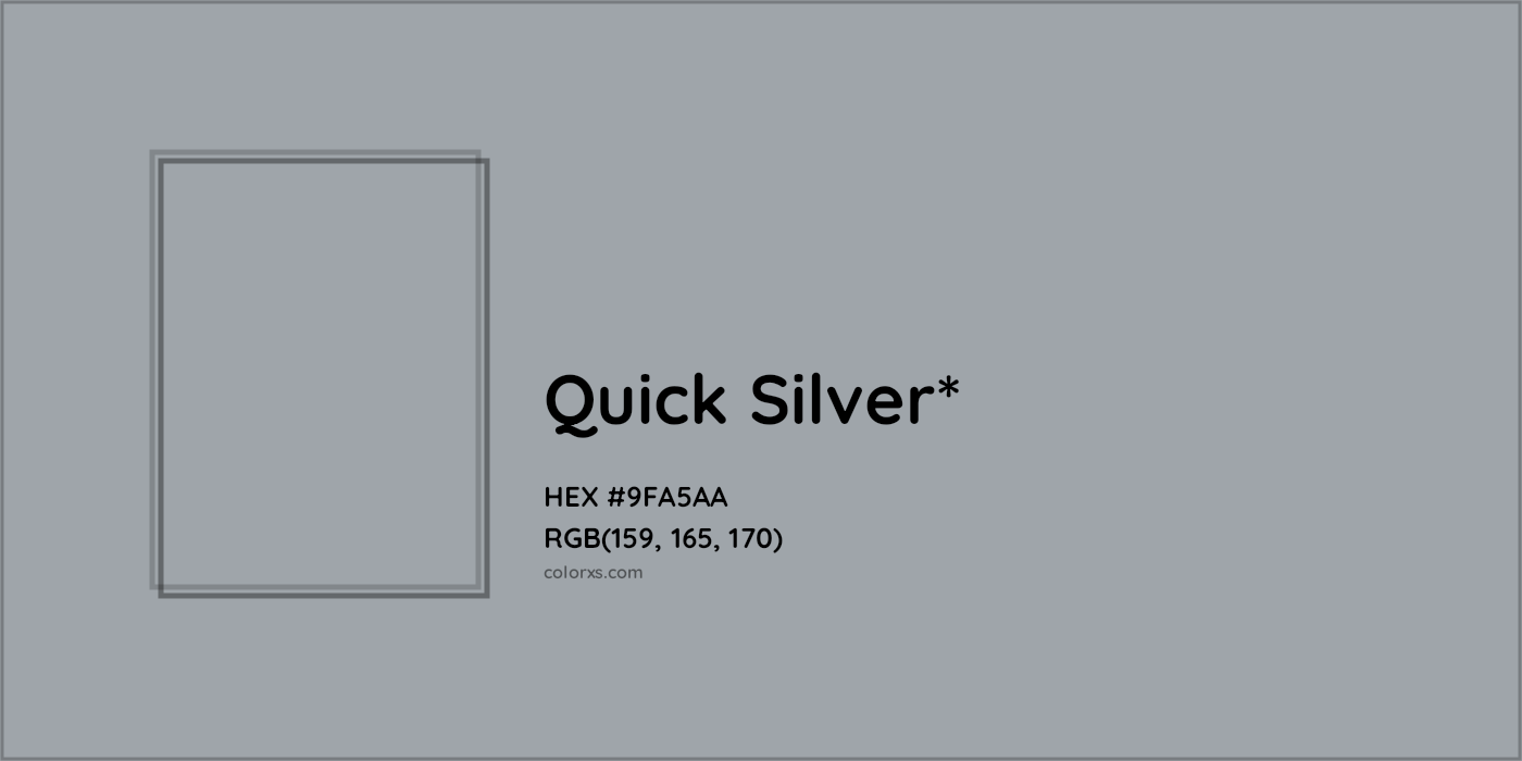 HEX #9FA5AA Color Name, Color Code, Palettes, Similar Paints, Images