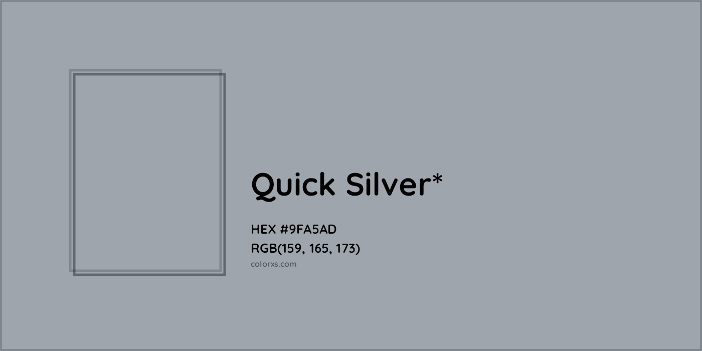 HEX #9FA5AD Color Name, Color Code, Palettes, Similar Paints, Images