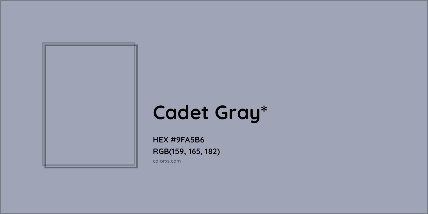 HEX #9FA5B6 Color Name, Color Code, Palettes, Similar Paints, Images