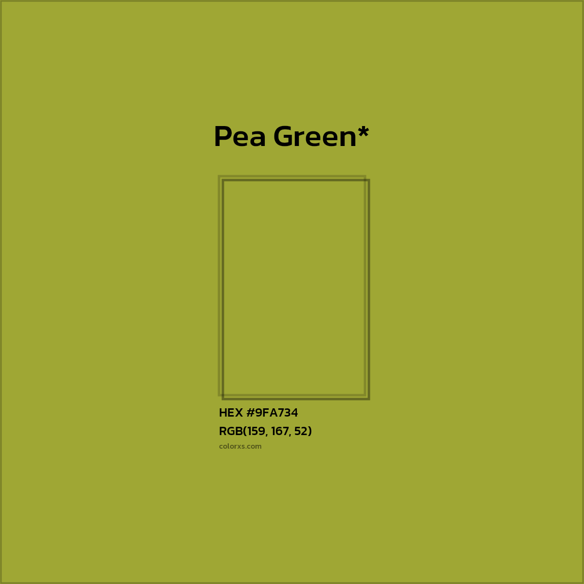 HEX #9FA734 Color Name, Color Code, Palettes, Similar Paints, Images