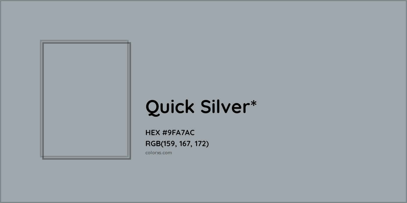 HEX #9FA7AC Color Name, Color Code, Palettes, Similar Paints, Images
