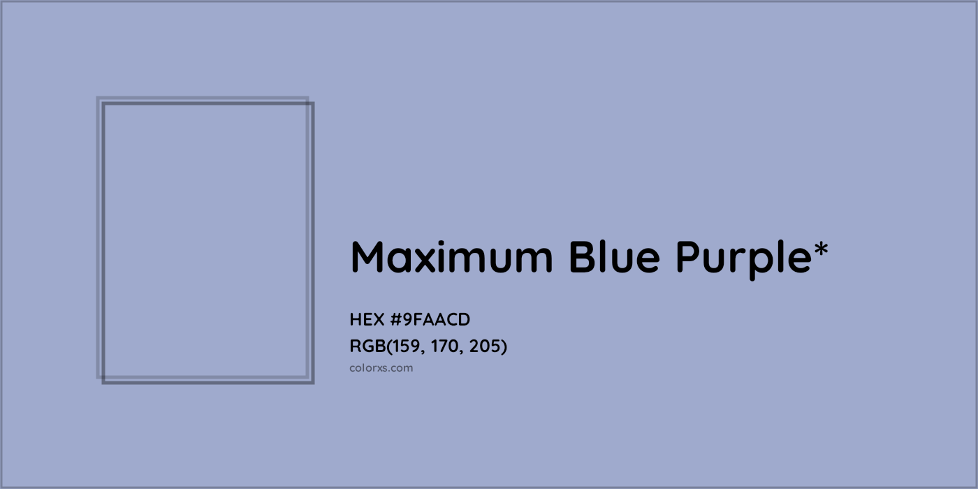 HEX #9FAACD Color Name, Color Code, Palettes, Similar Paints, Images