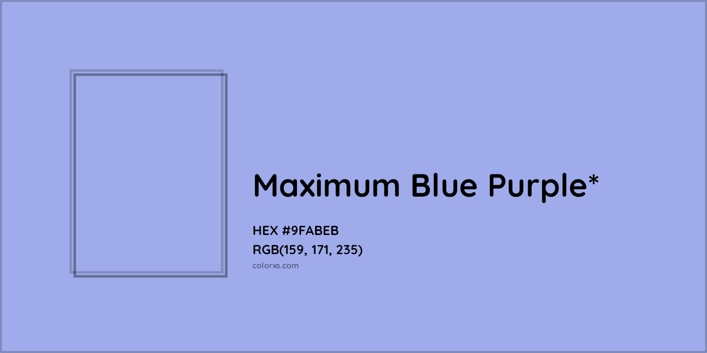 HEX #9FABEB Color Name, Color Code, Palettes, Similar Paints, Images