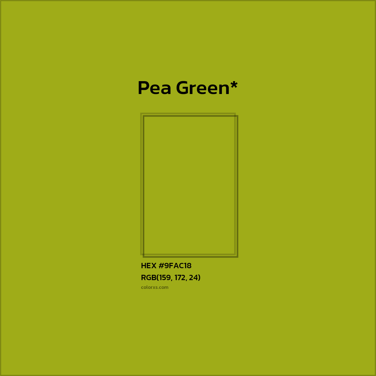 HEX #9FAC18 Color Name, Color Code, Palettes, Similar Paints, Images