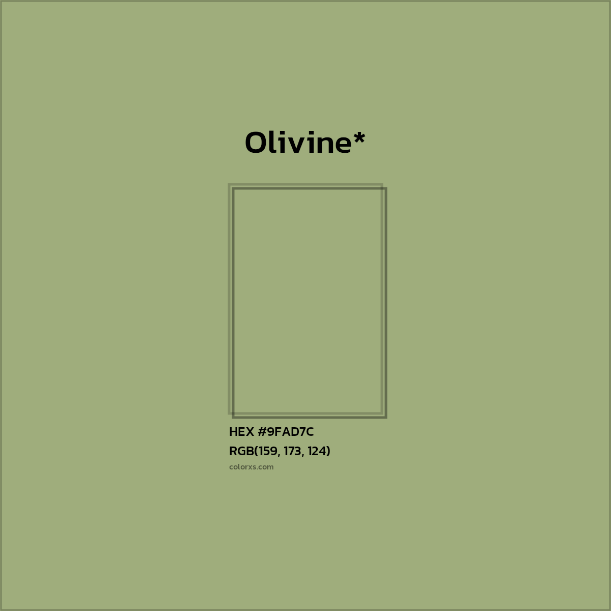 HEX #9FAD7C Color Name, Color Code, Palettes, Similar Paints, Images