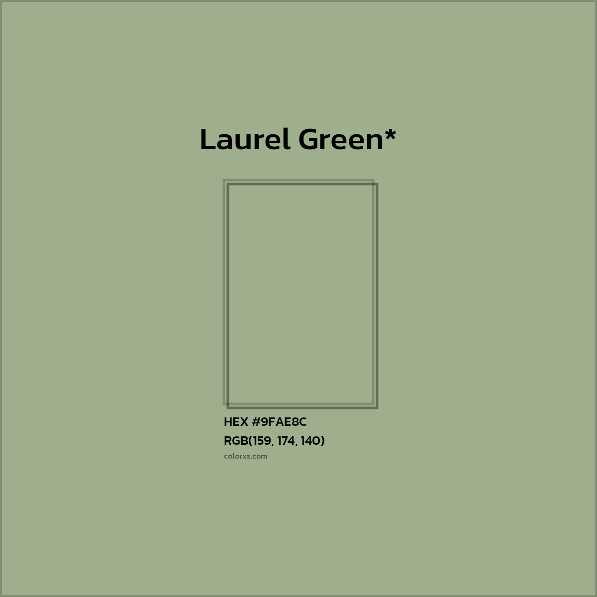 HEX #9FAE8C Color Name, Color Code, Palettes, Similar Paints, Images