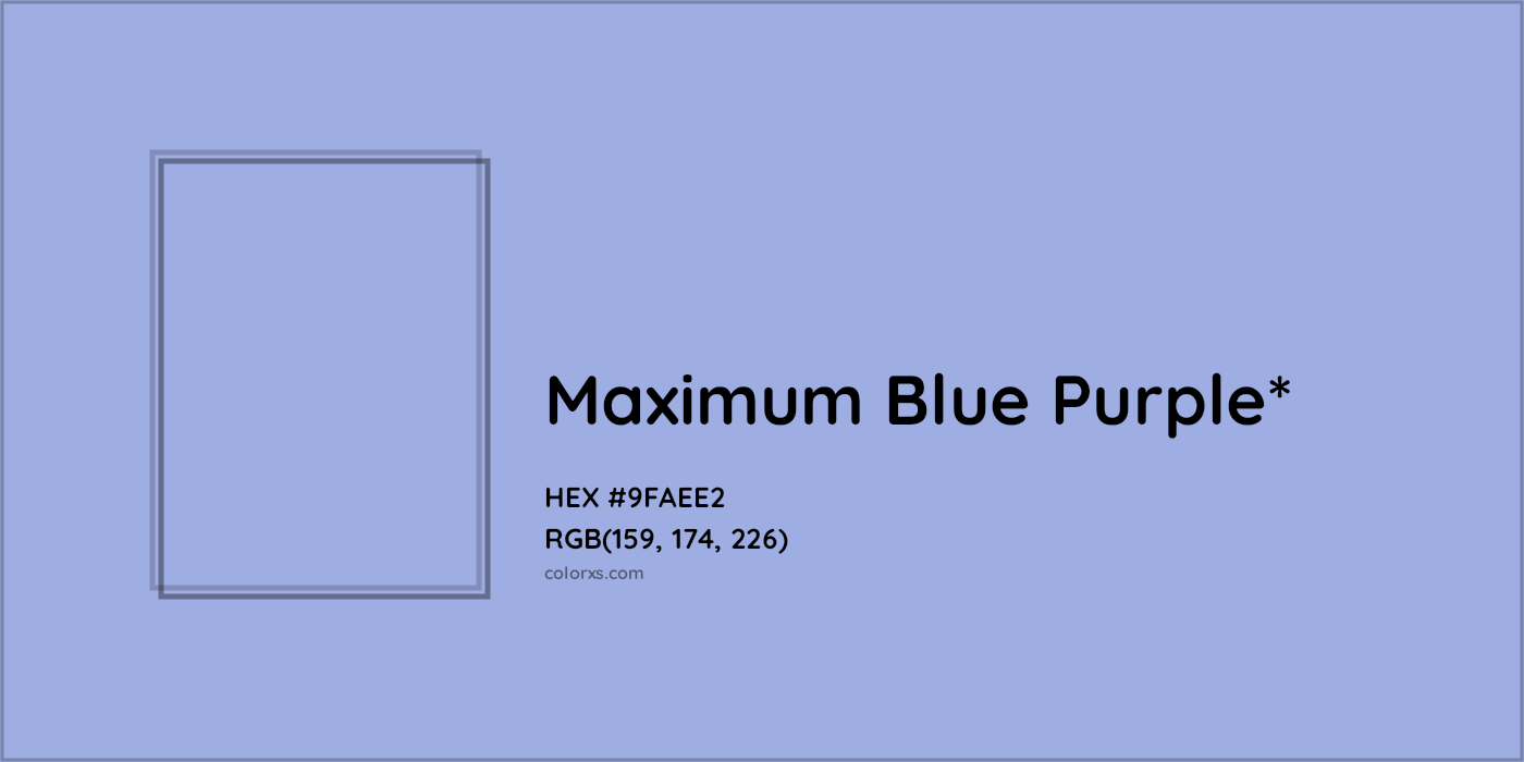 HEX #9FAEE2 Color Name, Color Code, Palettes, Similar Paints, Images