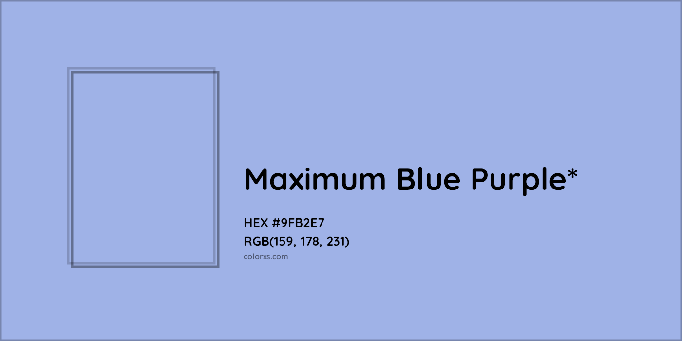 HEX #9FB2E7 Color Name, Color Code, Palettes, Similar Paints, Images