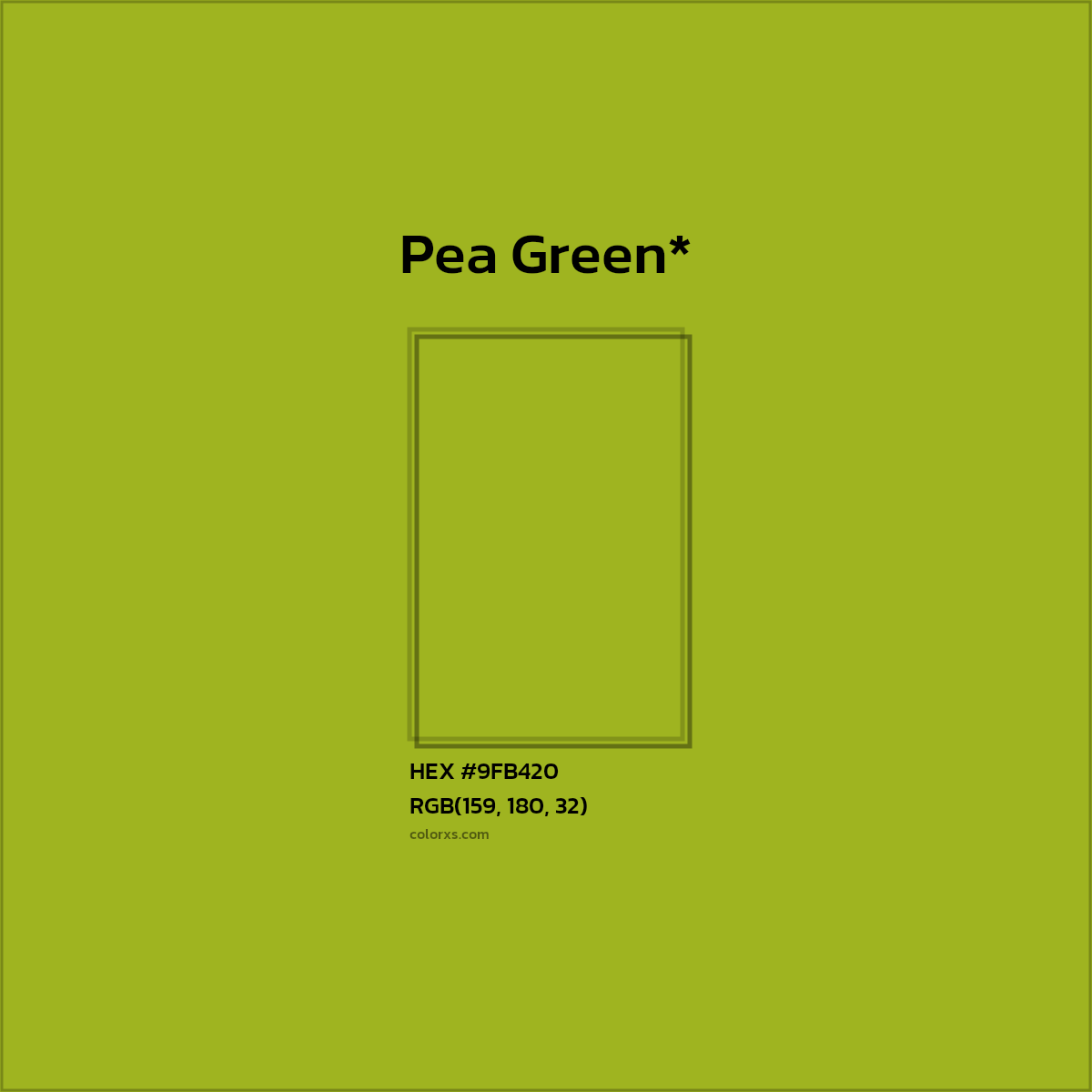 HEX #9FB420 Color Name, Color Code, Palettes, Similar Paints, Images