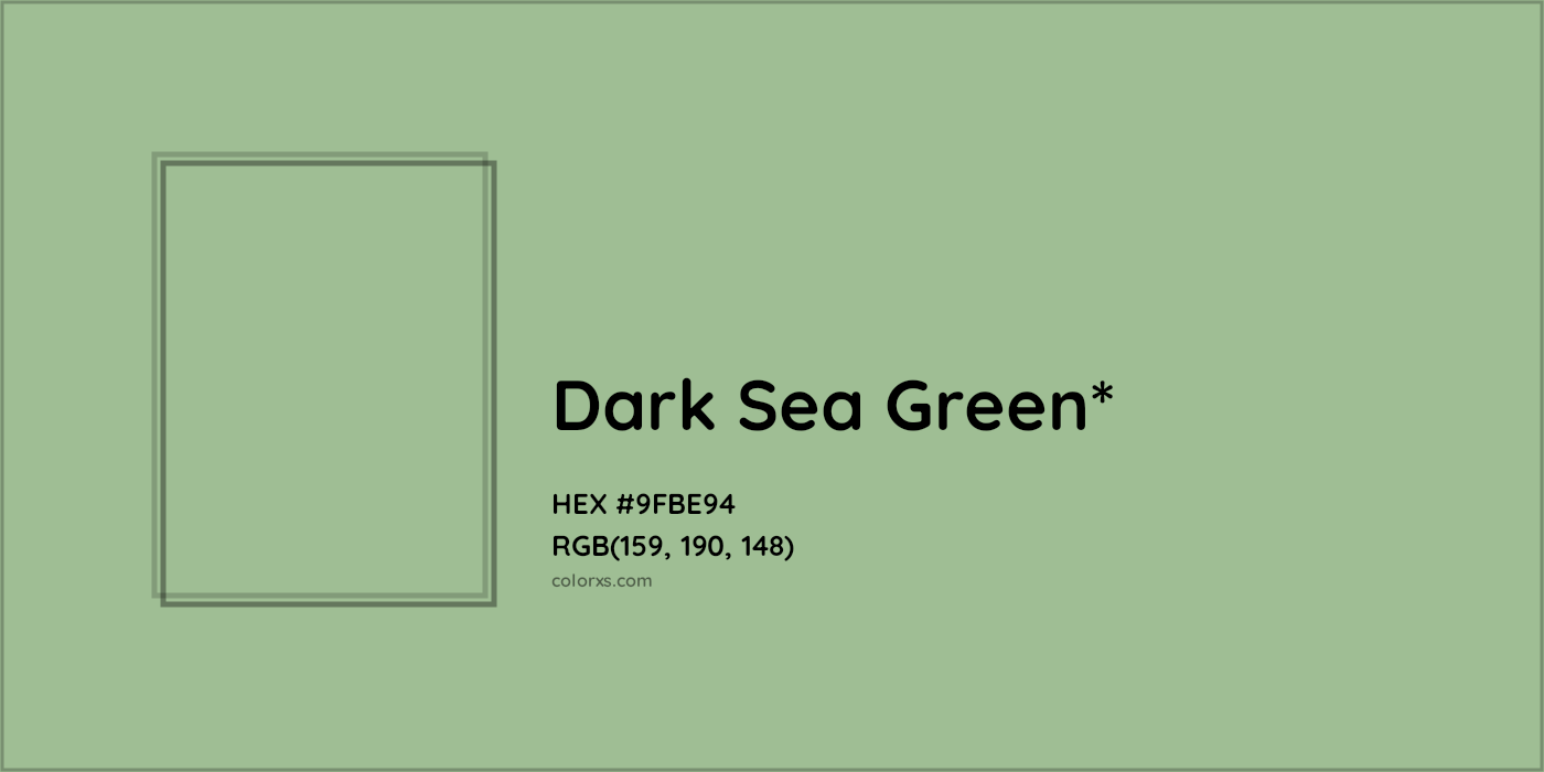 HEX #9FBE94 Color Name, Color Code, Palettes, Similar Paints, Images