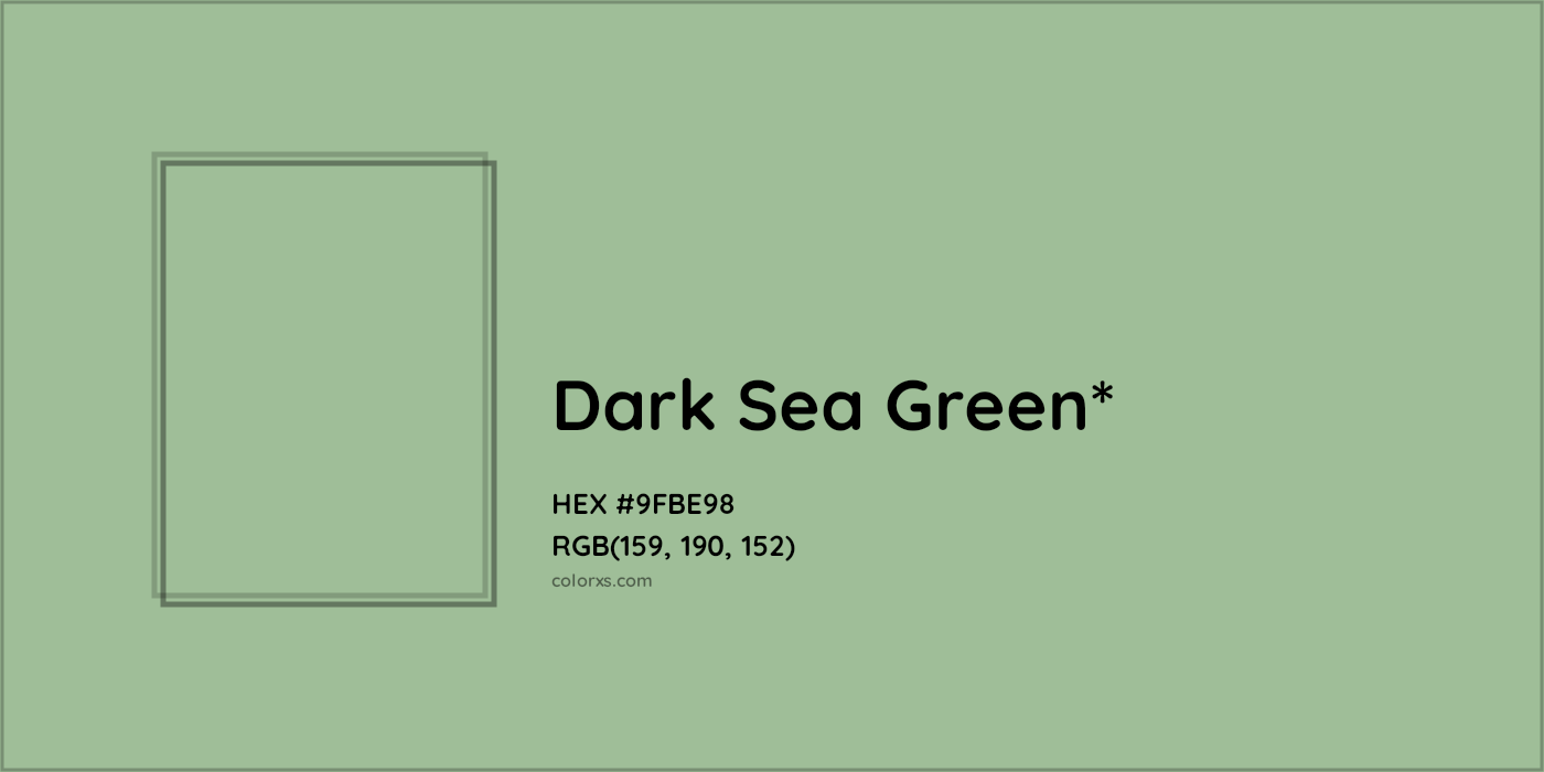 HEX #9FBE98 Color Name, Color Code, Palettes, Similar Paints, Images