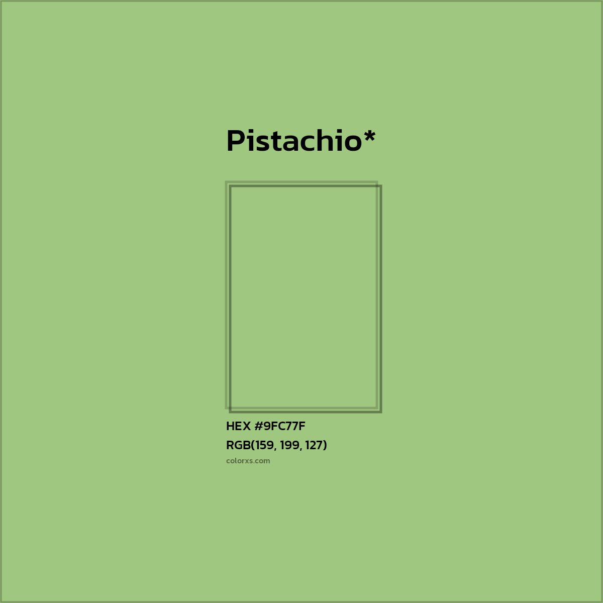 HEX #9FC77F Color Name, Color Code, Palettes, Similar Paints, Images