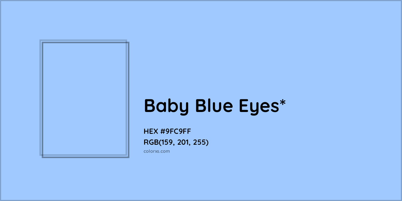 HEX #9FC9FF Color Name, Color Code, Palettes, Similar Paints, Images