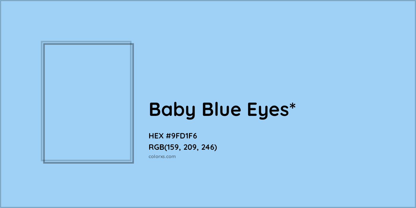 HEX #9FD1F6 Color Name, Color Code, Palettes, Similar Paints, Images