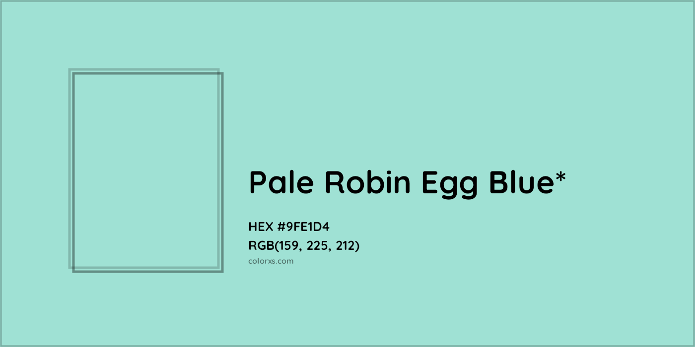 HEX #9FE1D4 Color Name, Color Code, Palettes, Similar Paints, Images