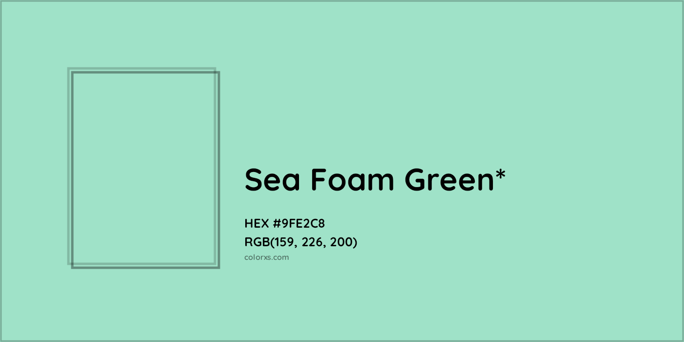 HEX #9FE2C8 Color Name, Color Code, Palettes, Similar Paints, Images