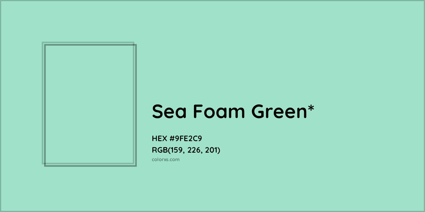 HEX #9FE2C9 Color Name, Color Code, Palettes, Similar Paints, Images
