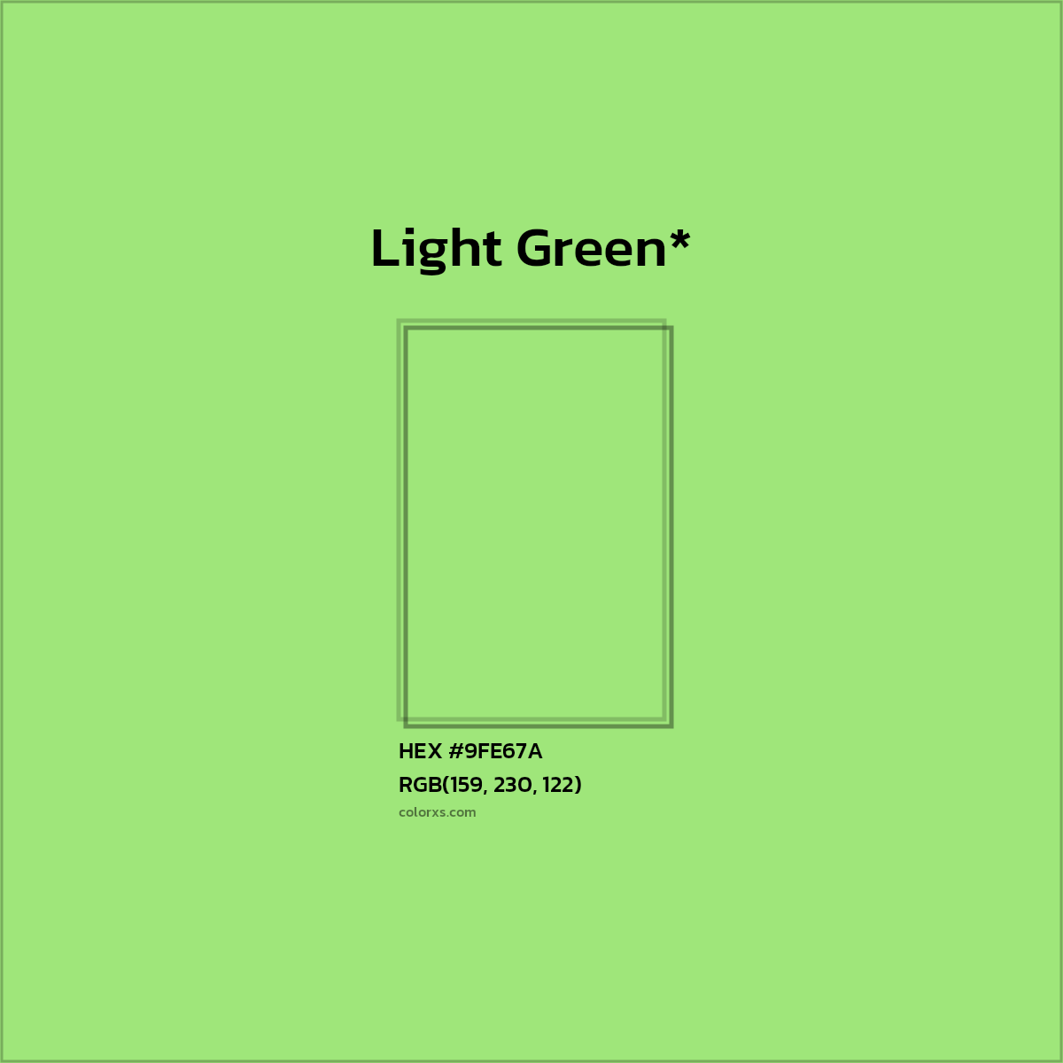 HEX #9FE67A Color Name, Color Code, Palettes, Similar Paints, Images