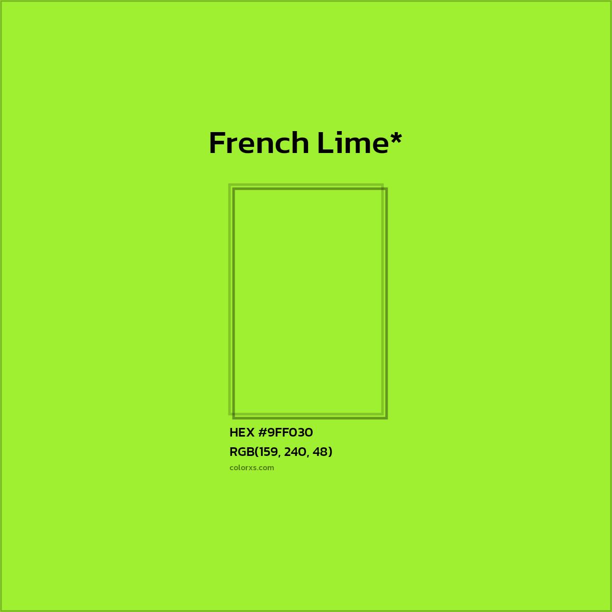 HEX #9FF030 Color Name, Color Code, Palettes, Similar Paints, Images
