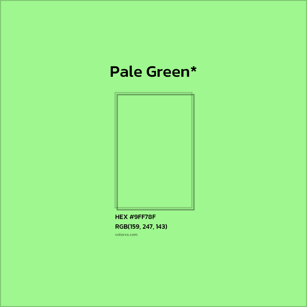 HEX #9FF78F Color Name, Color Code, Palettes, Similar Paints, Images