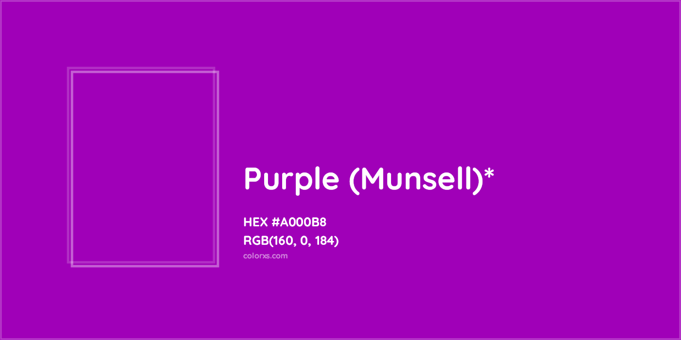 HEX #A000B8 Color Name, Color Code, Palettes, Similar Paints, Images