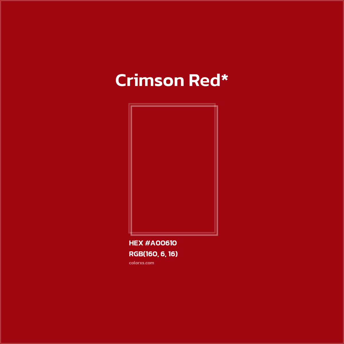 HEX #A00610 Color Name, Color Code, Palettes, Similar Paints, Images