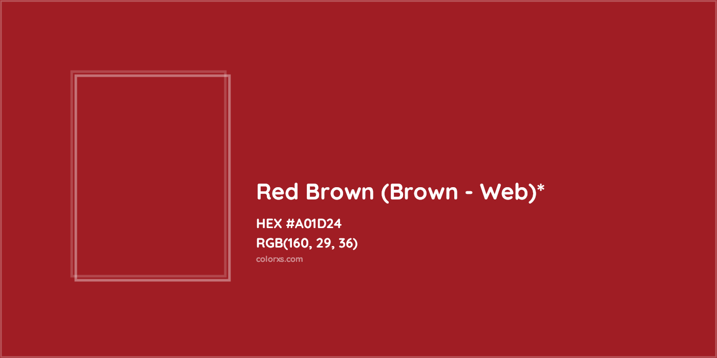 HEX #A01D24 Color Name, Color Code, Palettes, Similar Paints, Images