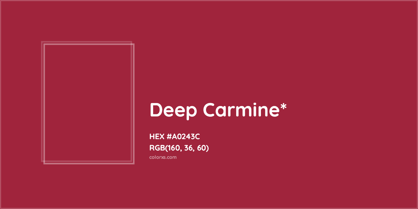 HEX #A0243C Color Name, Color Code, Palettes, Similar Paints, Images