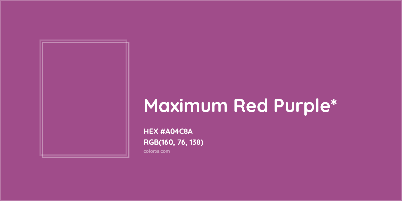 HEX #A04C8A Color Name, Color Code, Palettes, Similar Paints, Images
