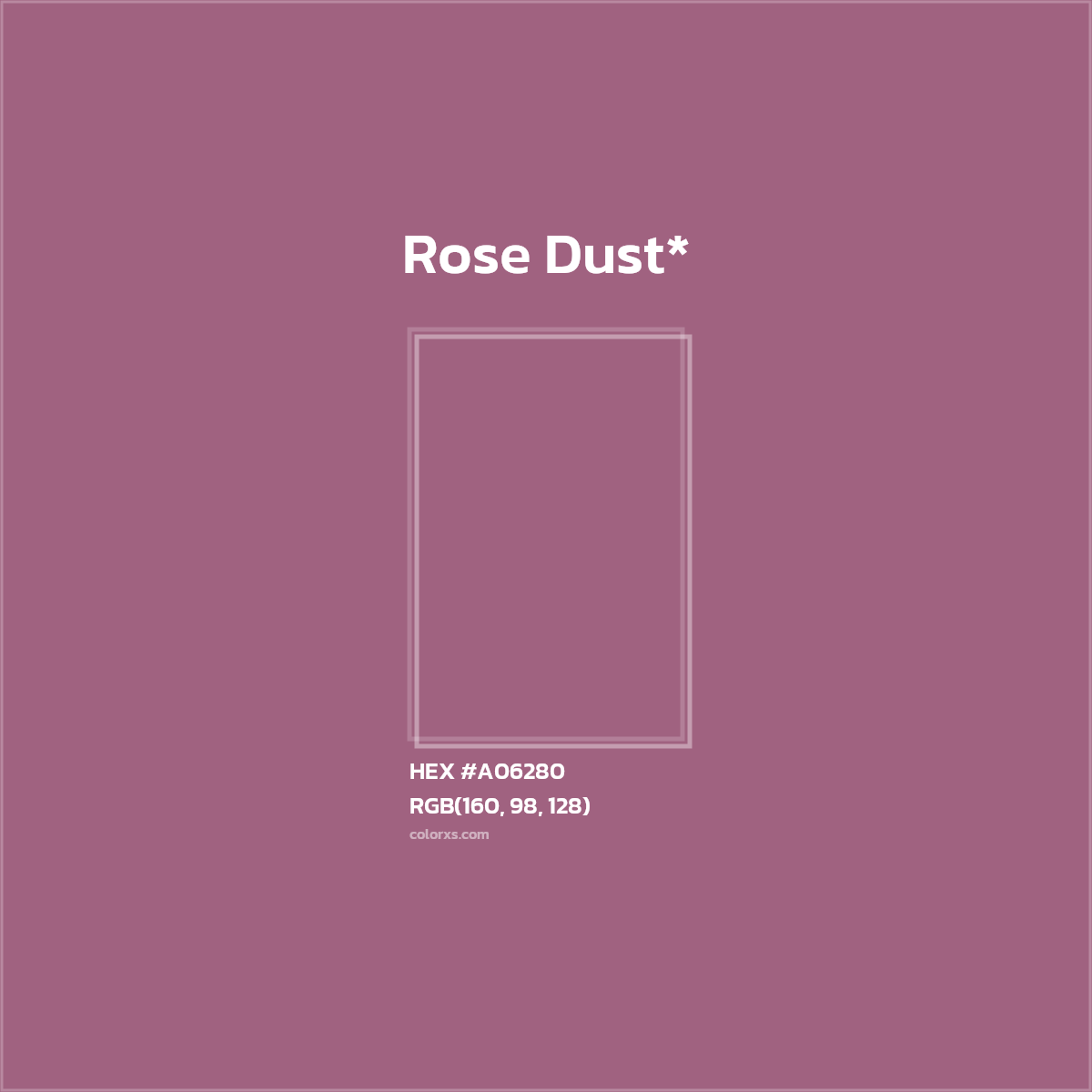HEX #A06280 Color Name, Color Code, Palettes, Similar Paints, Images